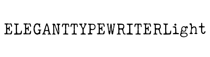ELEGANT TYPEWRITER Light  Fuentes Gratis Descargar
