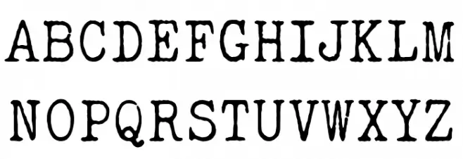 ELEGANT TYPEWRITER Light Schriftart Groß