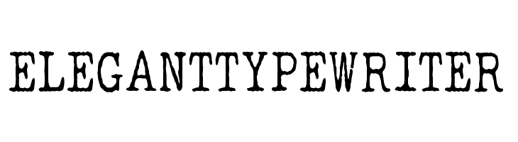 ELEGANT TYPEWRITER  baixar fontes gratis