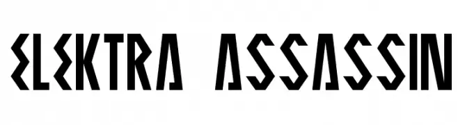 ELEKTRA ASSASSIN  font caratteri gratis