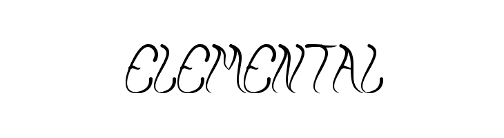 ELEMENTAL  フリーフォントのダウンロード
