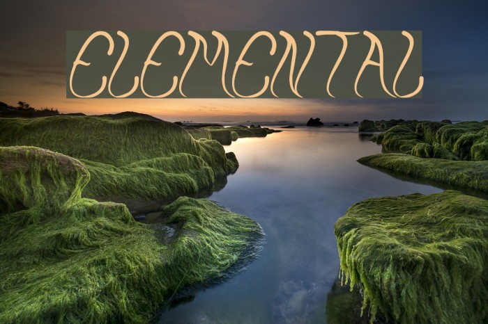 ELEMENTAL Font examples
