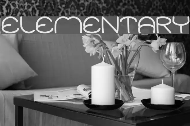 ELEMENTARY Font examples