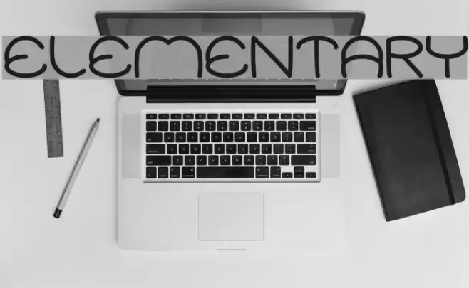 ELEMENTARY Font examples
