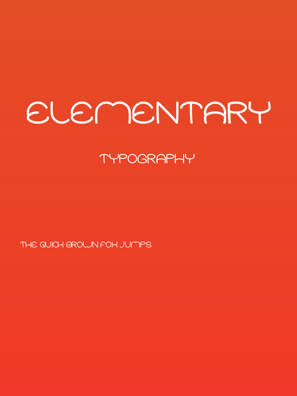 ELEMENTARY Poster