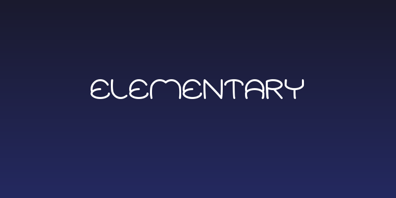ELEMENTARY Social Header
