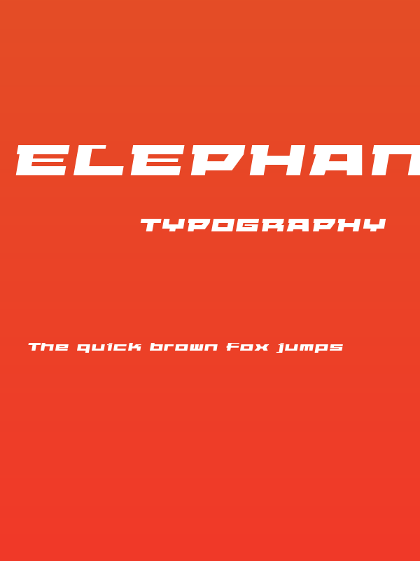 ELEPHANT A Oblique Poster