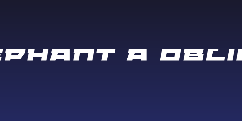 ELEPHANT A Oblique Social Header