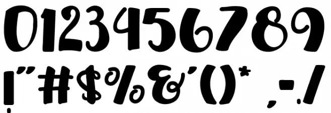 ELEPHANT WHILD Font OTHER CHARS