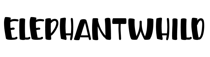 ELEPHANT WHILD  font caratteri gratis