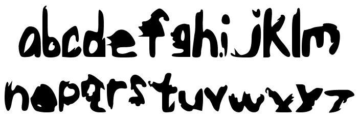 ELFAWaaayCrazierLife Font LOWERCASE