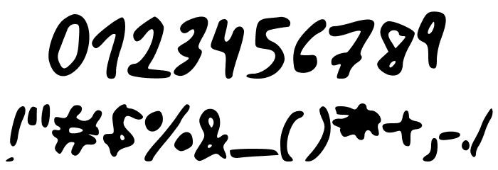 ELF_Emma_and_the_Tiny_Spider Font OTHER CHARS
