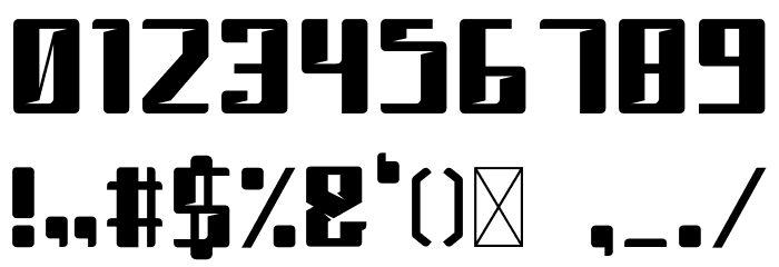 ELITAS Bold Font OTHER CHARS