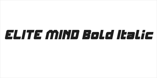 ELITE MIND Bold Italic Logo