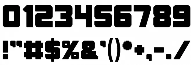 ELITE MIND Bold Font OTHER CHARS