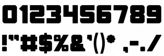 ELITE MIND Bold Font OTHER CHARS