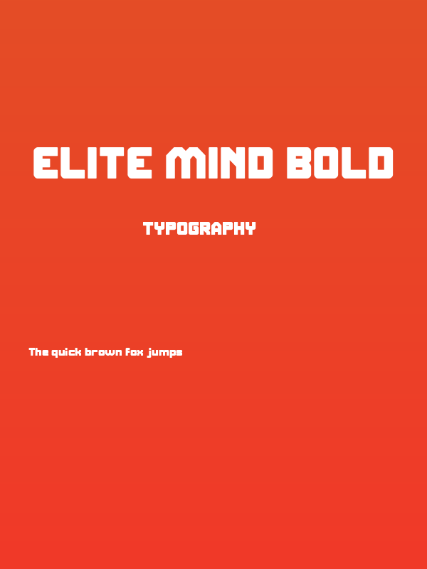 ELITE MIND Bold Poster