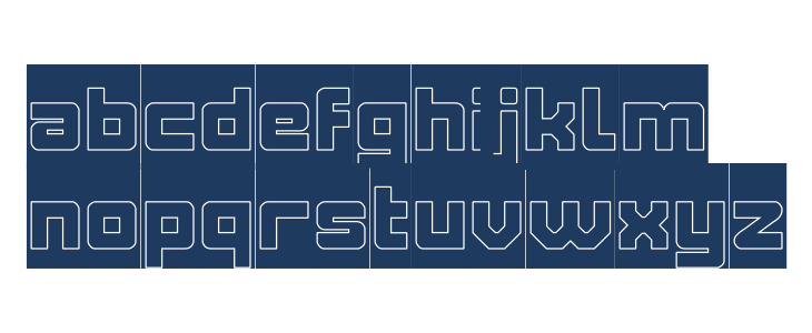 ELITE MIND-Hollow-Inverse Lowercase