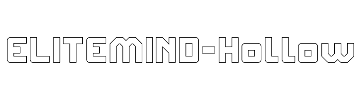 ELITE MIND-Hollow  フリーフォントのダウンロード