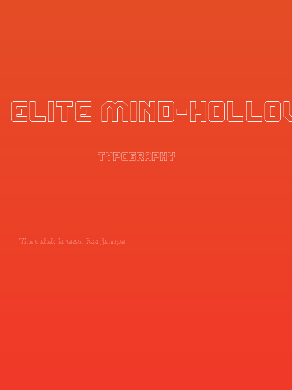 ELITE MIND-Hollow Poster