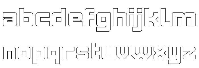 ELITE MIND-Hollow Font LOWERCASE