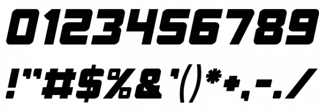 ELITE MIND Italic フォント その他の文字