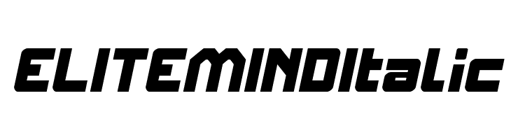 ELITE MIND Italic  Скачать бесплатные шрифты