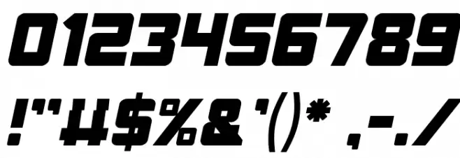 ELITE MIND Italic Font OTHER CHARS