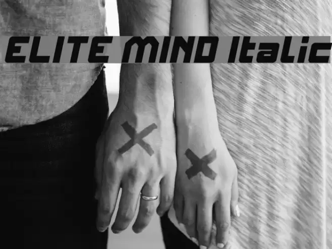 ELITE MIND Italic フォント examples