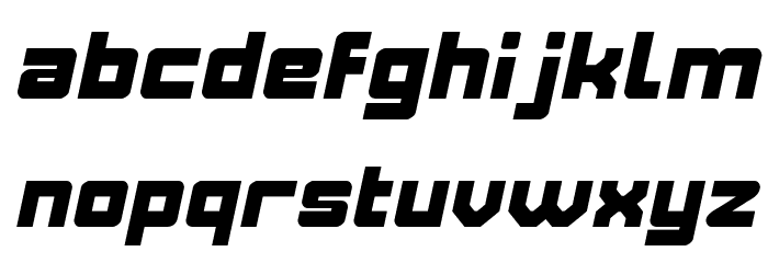 ELITE MIND Italic Font LOWERCASE