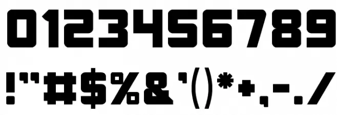 ELITE MIND Font Alte caractere