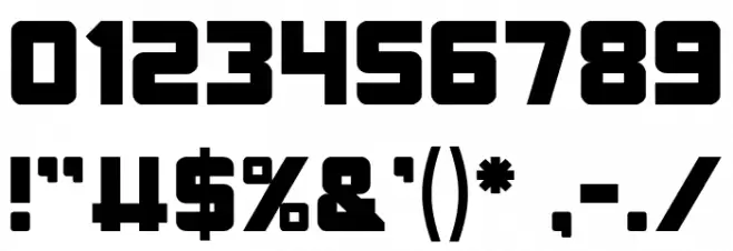 ELITE MIND Font OTHER CHARS