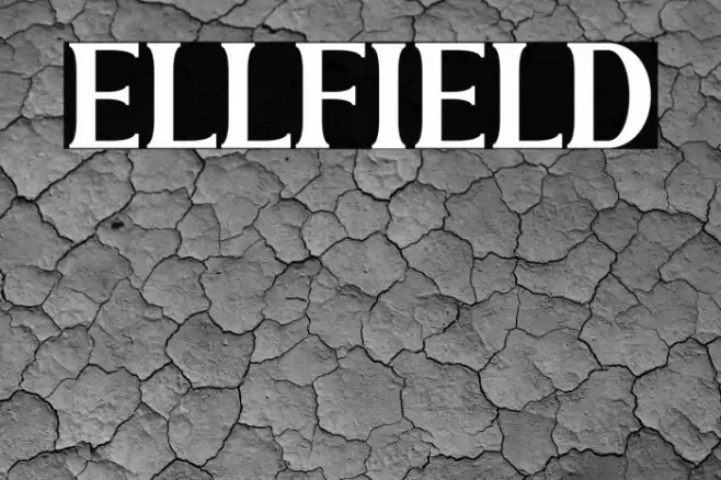 ELLFIELD Font examples