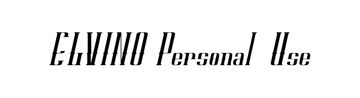 ELVINO Personal Use  免费字体下载
