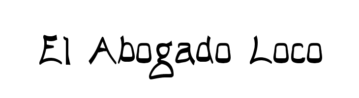 El Abogado Loco  フリーフォントのダウンロード