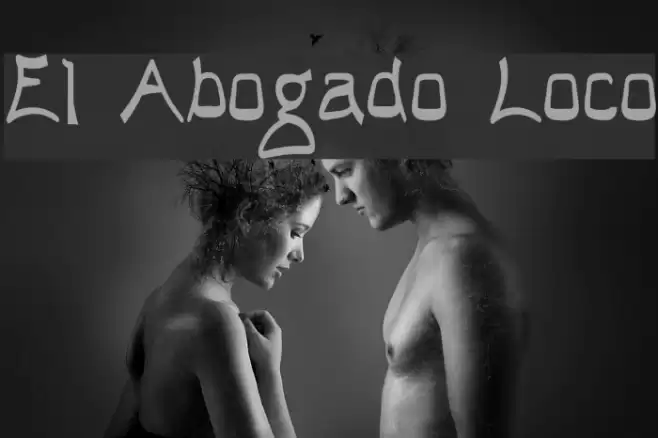El Abogado Loco Font examples