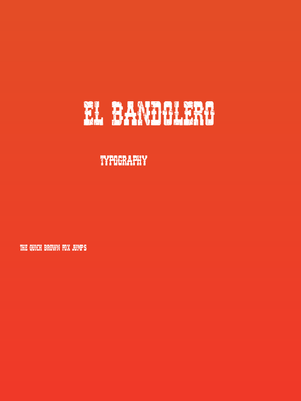 El Bandolero Poster