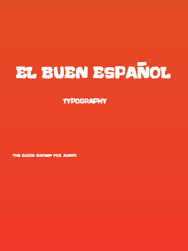 El Buen Español Poster