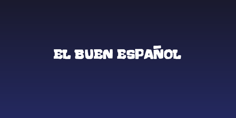 El Buen Español Social Header
