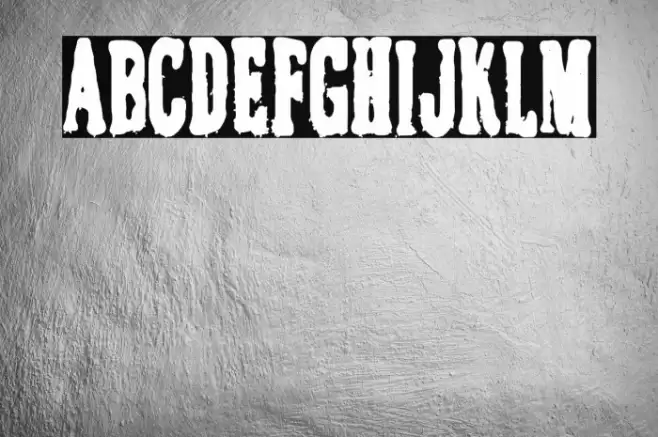 El Caballero Decadente Font examples