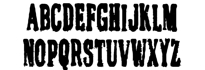El Caballero Decadente Font LOWERCASE