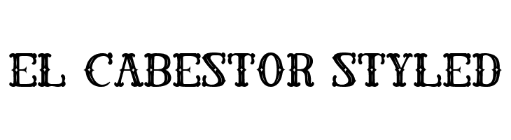 El Cabestor Styled  font caratteri gratis
