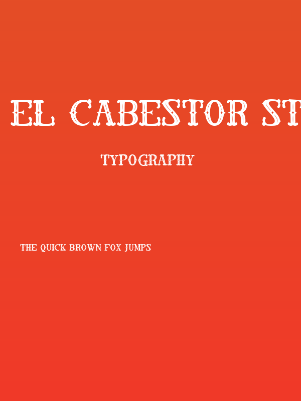 El Cabestor Styled Poster