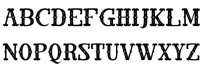 El Cabestor Styled Font LOWERCASE