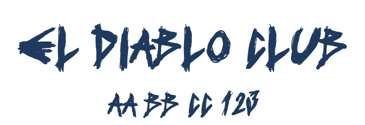El Diablo Club Font Preview