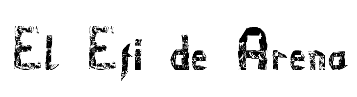 El Efi de Arena  Frei Schriftart Herunterladen