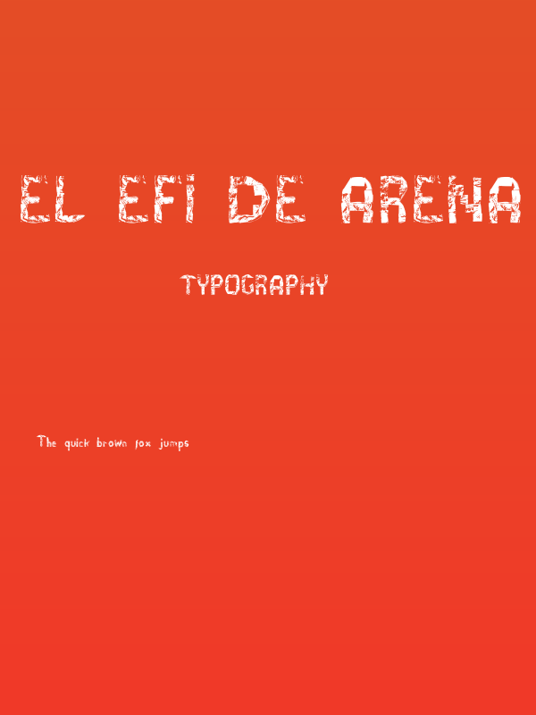 El Efi de Arena Poster
