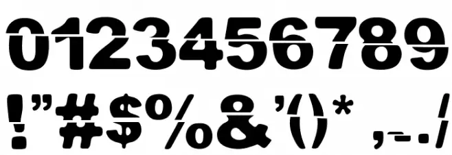 El Extraño Font OTHER CHARS