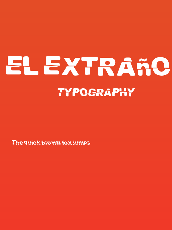 El Extraño Poster
