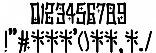 El Forastero Font OTHER CHARS